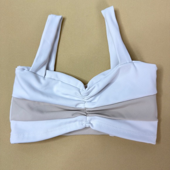 Tiger Friday Other - Tiger Friday Angel Crop Top Alabaster White Nude Dance Convention Wear Child L